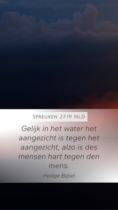Spreuken 27:19 NLD Bible Verse Image