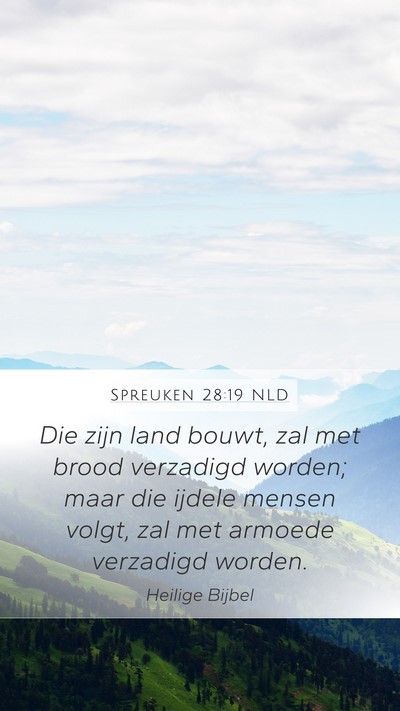 Spreuken 28:19 NLD Bible Verse Image