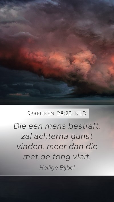 Spreuken 28:23 NLD Bible Verse Image