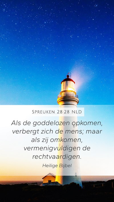 Spreuken 28:28 NLD Bible Verse Image