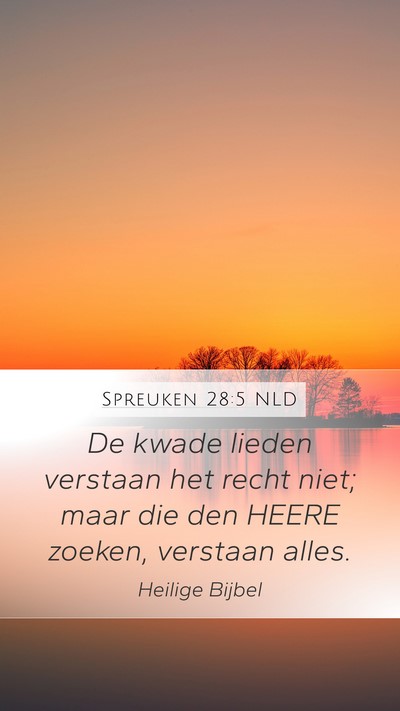 Spreuken 28:5 NLD Bible Verse Image