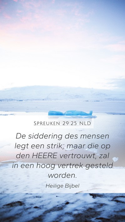 Spreuken 29:25 NLD Bible Verse Image