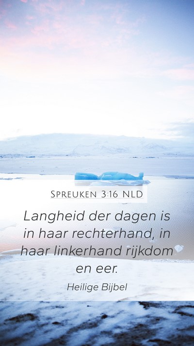 Spreuken 3:16 NLD Bible Verse Image