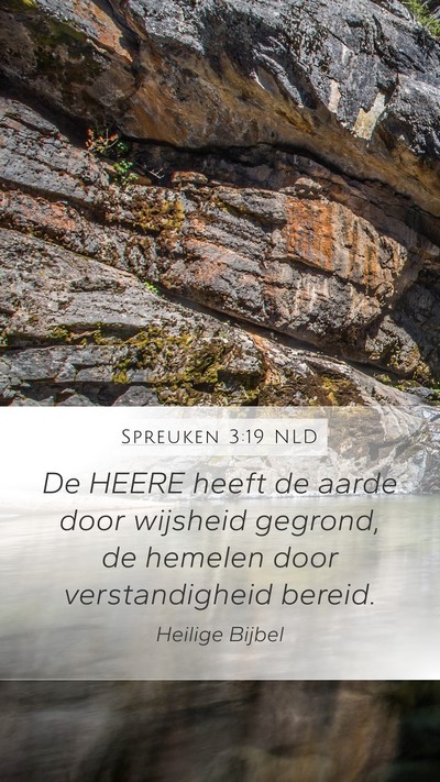 Spreuken 3:19 NLD Bible Verse Image