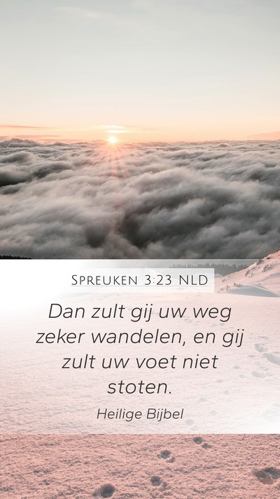 Spreuken 3:23 NLD Bible Verse Image