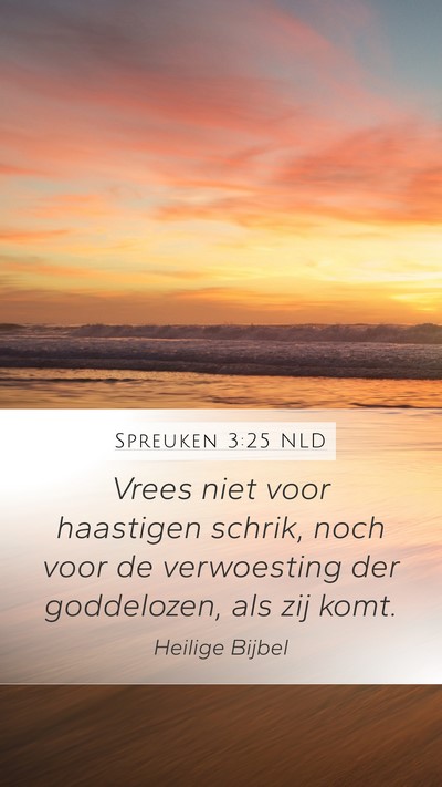 Spreuken 3:25 NLD Bible Verse Image