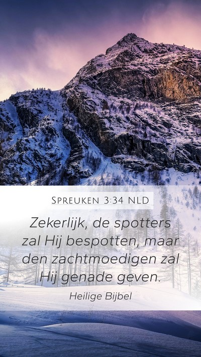 Spreuken 3:34 NLD Bible Verse Image