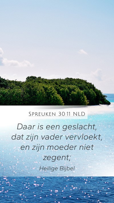 Spreuken 30:11 NLD Bible Verse Image