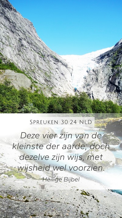 Spreuken 30:24 NLD Bible Verse Image