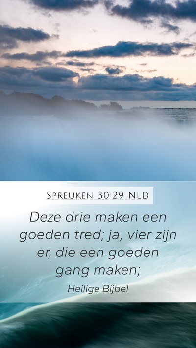 Spreuken 30:29 NLD Bible Verse Image