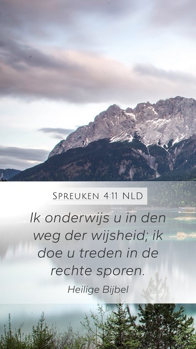 Spreuken 4:11 NLD Bible Verse Image
