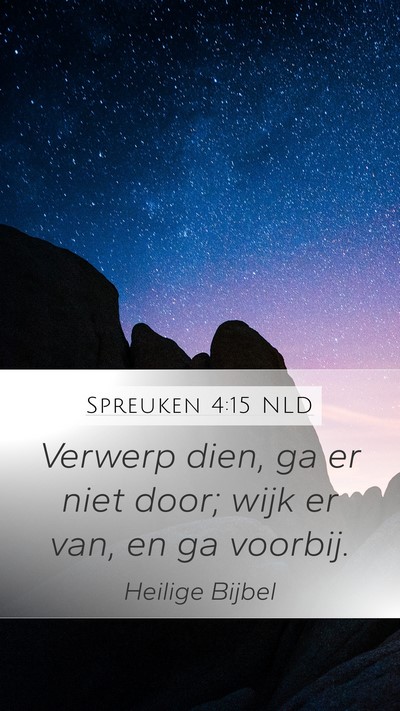 Spreuken 4:15 NLD Bible Verse Image