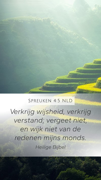 Spreuken 4:5 NLD Bible Verse Image