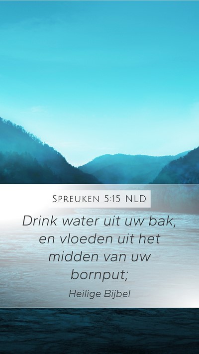 Spreuken 5:15 NLD Bible Verse Image