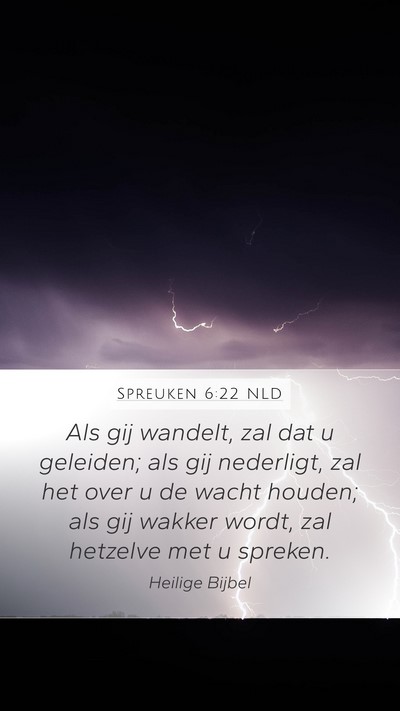 Spreuken 6:22 NLD Bible Verse Image