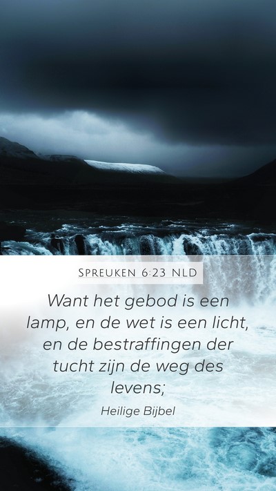 Spreuken 6:23 NLD Bible Verse Image
