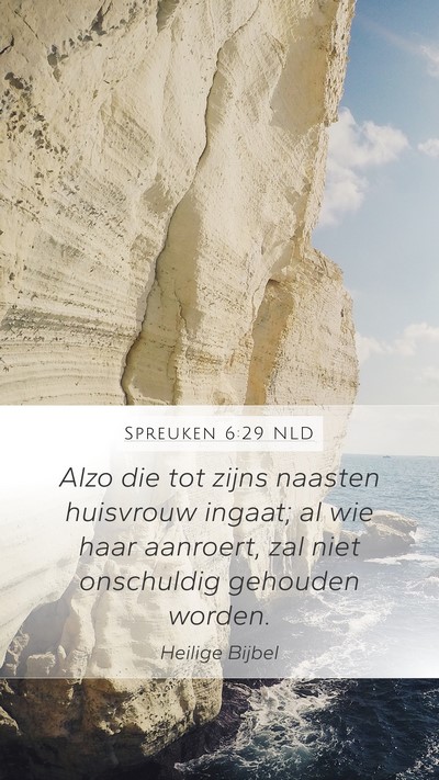Spreuken 6:29 NLD Bible Verse Image