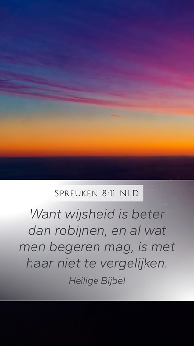 Spreuken 8:11 NLD Bible Verse Image