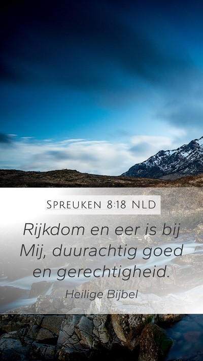 Spreuken 8:18 NLD Bible Verse Image