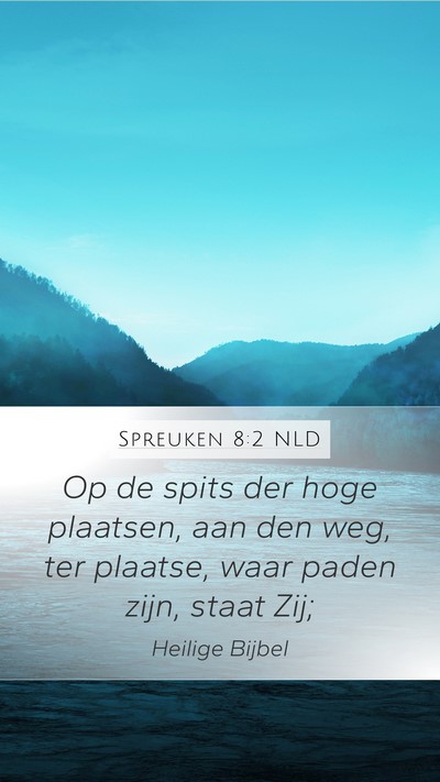 Spreuken 8:2 NLD Bible Verse Image