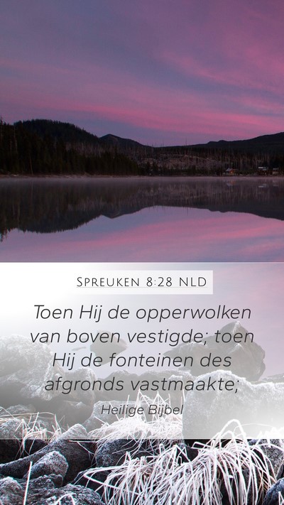 Spreuken 8:28 NLD Bible Verse Image