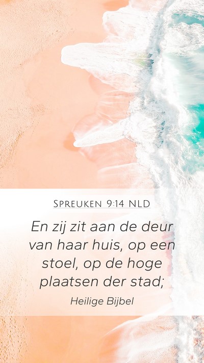 Spreuken 9:14 NLD Bible Verse Image