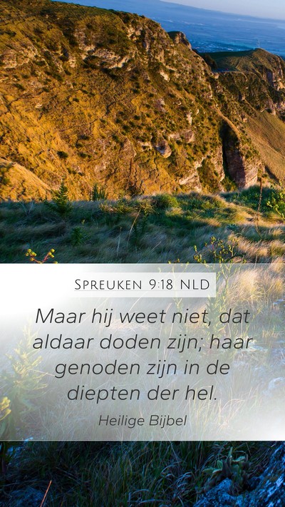Spreuken 9:18 NLD Bible Verse Image