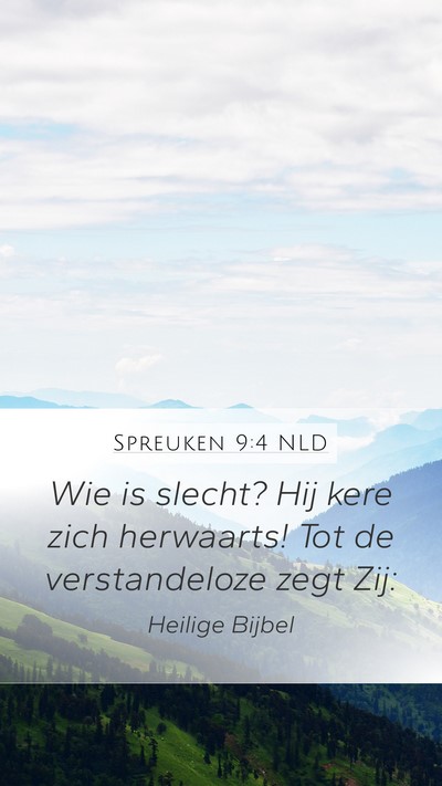 Spreuken 9:4 NLD Bible Verse Image