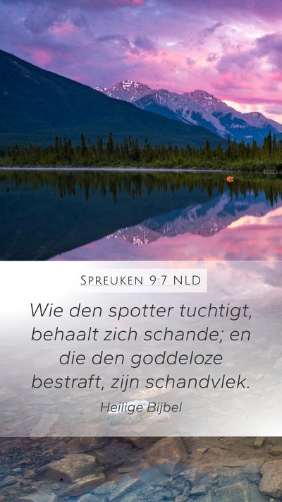 Spreuken 9:7 NLD Bible Verse Image