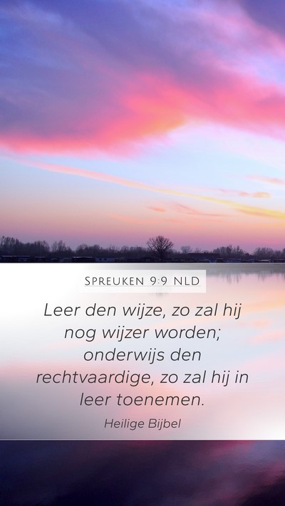 Spreuken 9:9 NLD Bible Verse Image