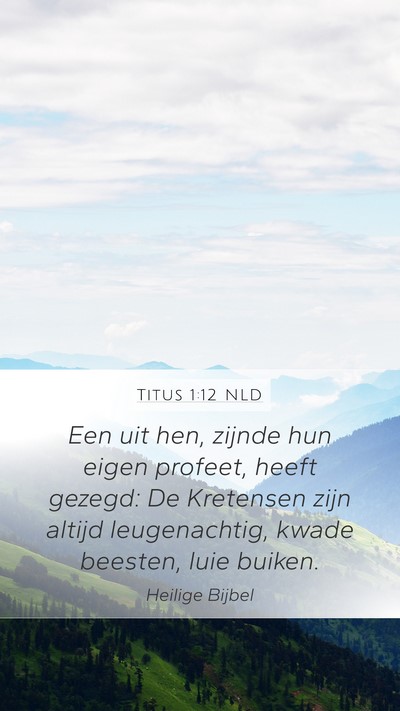 Titus 1:12 NLD Bible Verse Image