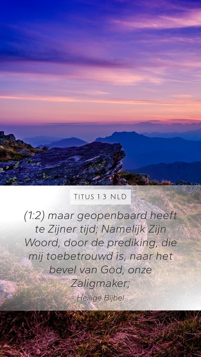 Titus 1:3 NLD Bible Verse Image