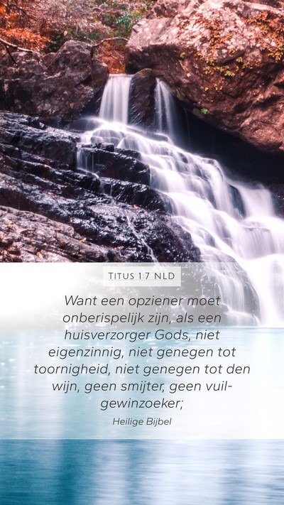 Titus 1:7 NLD Bible Verse Image