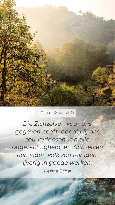 Titus 2:14 NLD Bible Verse Image