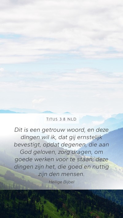 Titus 3:8 NLD Bible Verse Image