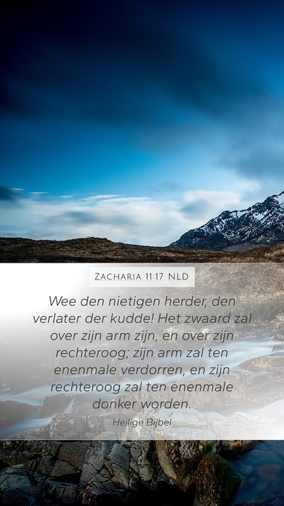 Zacharia 11:17 NLD Bible Verse Image