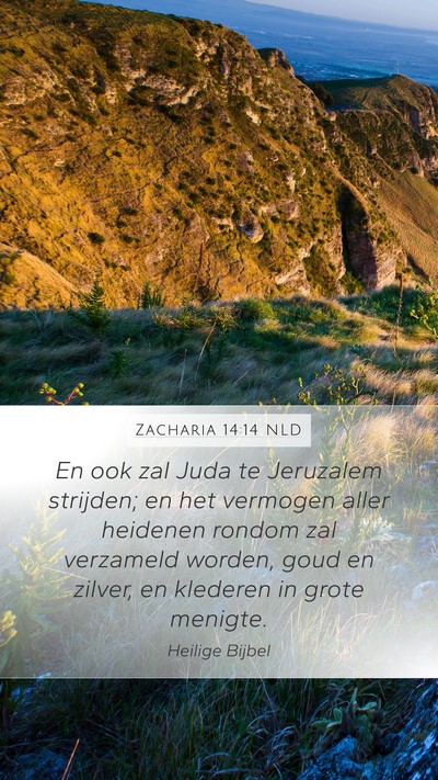 Zacharia 14:14 NLD Bible Verse Image