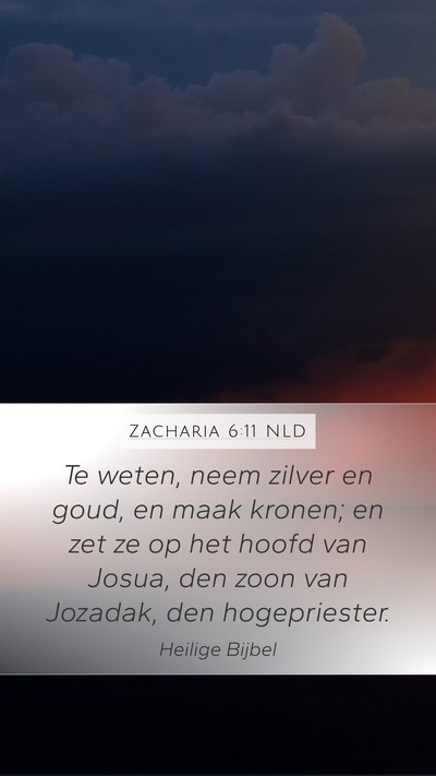 Zacharia 6:11 NLD Bible Verse Image