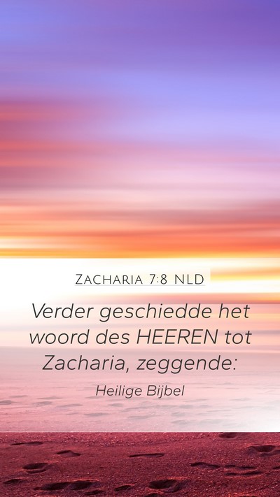 Zacharia 7:8 NLD Bible Verse Image