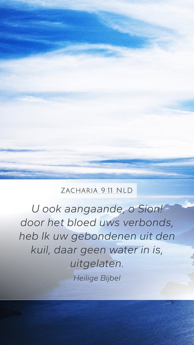Zacharia 9:11 NLD Bible Verse Image