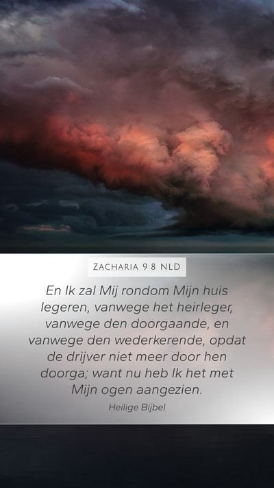 Zacharia 9:8 NLD Bible Verse Image