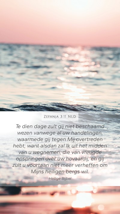 Zefanja 3:11 NLD Bible Verse Image