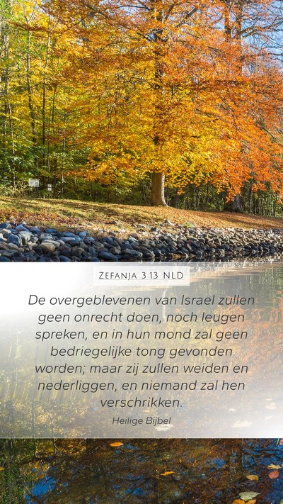 Zefanja 3:13 NLD Bible Verse Image