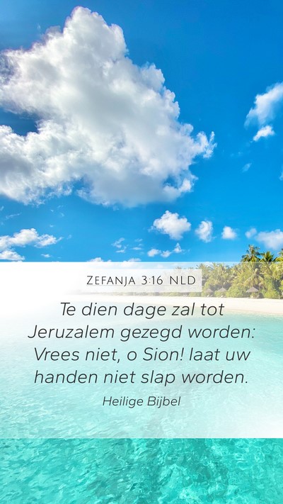 Zefanja 3:16 NLD Bible Verse Image