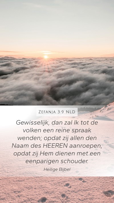 Zefanja 3:9 NLD Bible Verse Image